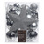 33 Piece Silver Shatterproof Ornament Set