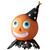 Pumpkin with Hat Spooky Kook Halloween Ornament Whimsical Decor