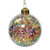 Sequin Decorated Ball Glass Ornament