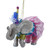 Blown Glass Circus Elephant Ornament