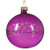 Shiny Light Purple Glass Ball Ornament