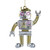 Robot With Silver Hands Ornament