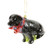 Cody Foster Glass Festive Black Lab Ornament