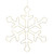 Lumineo 220 LED Warm White Metal Frame Snowflake