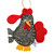 Priscilla Racki Handcrafted Rooster Ornament