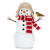 Snowman With Bird Resin Figurine