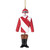 Red And White Jockey Silks Hanging Ornament