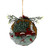 Wooden Red Truck With Cardinals Hanging Ornament