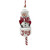 Sledding Marshmallow Snowman Ornament