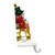 Resin Snowman Sleigh Stocking Holder - 5 Inch Height