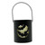 Bat Silhouette LED Candle Metal Bucket