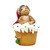 Christmas Mouse Cupcake Figurine, 3.3in, Polyresin