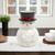 8.5" Charming Ceramic Snowman Candle Holder