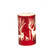 Festive Reindeer Glass Luminary – Small