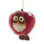 Kurt Adler Frosted Owl Apple Ornament 4" E0911