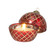 Crimson Lattice LED Candle Ornament