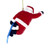 Snowboard Santa Resin Ornament