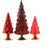 Hue Trees Small Set of 3 Red