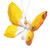 Hanging Yellow Butterfly Ornament