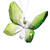 Hanging Green Butterfly Ornament