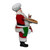 Fabriche Pizza Chef Santa Figurine