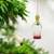 Glass Decanter with Red Glitter Ornament