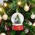 Christmas Cat Dome Ornament - Black Cat