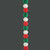 Red & Green Pom Pom Garland