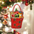 Teddy Holiday Gift Bag Glass Ornament