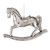 Antique Silver Rocking Horse Ornament
