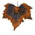 Sequin Spider with Glitter Leaf Ornament – Orange