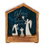 Wood & Metal Angels in Stable Figurine