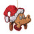 Jim Shore - Dr. Seuss - Felt Max in Santa Hat Ornament