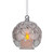 LED Glass Orb With Oval Gems Ornament