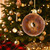 Raisin Bagel Glass Ornament