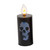 Lighted Halloween Skull Candle with Flame