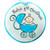 Nola Watkins Blue Baby’s First Christmas Hand Painted Ornament