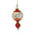 Egyptian Museum Glass Red Ball Drop Ornament