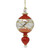 Egyptian Museum Glass Red Ball Drop Ornament