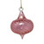 Egyptian Museum Pink Swirl Onion Glass Ornament