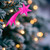 Glow in the Dark Pink Shooting Star Ornament