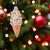 Glass White Ice Cream Cone Ornament