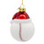 Noble Gems Glass Baseball with Santa Hat Ornament
