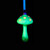 Green Glow-in-the-Dark Mushroom Ornament