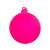 Pink Glow-in-the-Dark Glass Ball Ornament