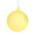 Yellow Glow-in-the-Dark Glass Ball Ornament