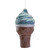 Large Blue Ice Cream Cone Ornament | 16 Inch Oversized Foam Décor