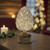 Lumineo LED Rotating Glass Pinecone – Gold | Battery Operated 9 Inch