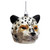 Mercury Glass Cheetah Head Ornament | 4 Inch