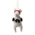 Wool Felt Workout Mouse Ornament with Dumbbells | 3-Inch